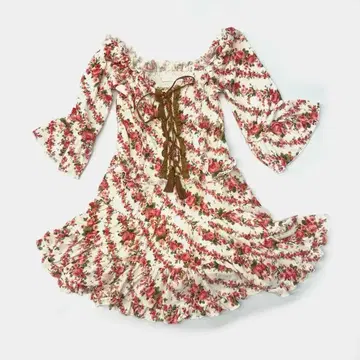 LIZ LISA 꽃무늬 미니 기장 프릴 원피스 2783