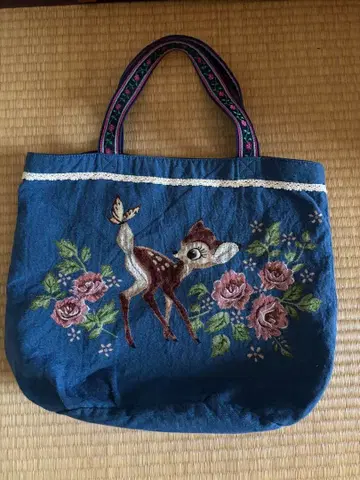 디즈니랜드 고블랑 직조 토트백 (대)