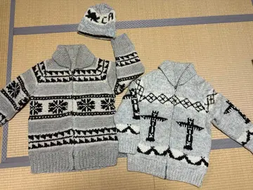 [ 귀한 빈티지 상품 ] TUAK 카우친 스웨터 70년대 남성/여성 페어