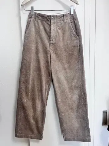 어반 리서치 베이지 코듀로이 와이드 팬츠