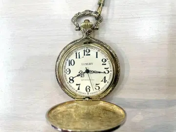 회중시계 앤티크 자동 태엽 선박 조각