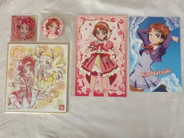 나츠키 린 큐어 루즈 종이류 & 캔뱃지 5종 세트