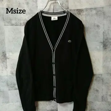 LACOSTE 라코스테 Msize 가디건 원포인트 로고 블랙