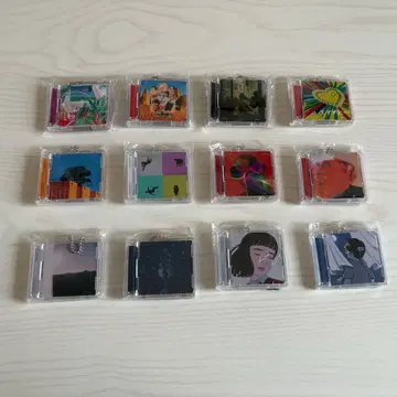 마카로니 연필 CD풍 키링