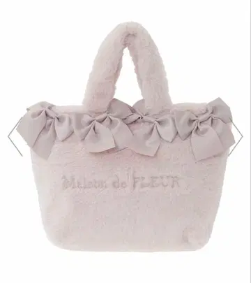 메종 드 플뢰르 핑크매니아 2Way 퍼 리본 백