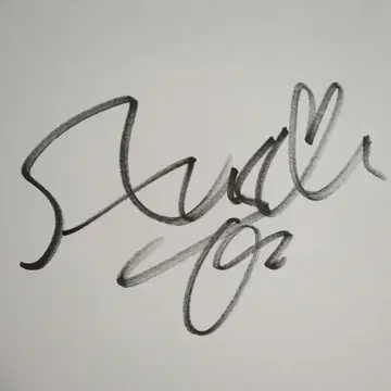 하마사키 아유미 사인 색지