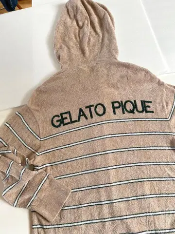 [ 미사용 ] GELATO PIQUE HOMME 후드티 후드 부착 룸웨어