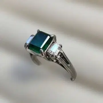 9호 빈티지 에메랄드 SV925 반지