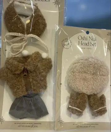 쓰리코인즈 최애  겨울 의류와 헤드셋 5 아이템 묶음 판매