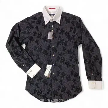 루이스 앤 클락 직조 무늬 긴팔 셔츠 M 사이즈