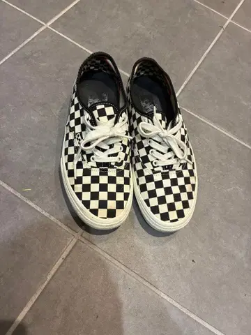 VANS SKATE AUTHENTIC 오센틱 체크 무늬 깃발