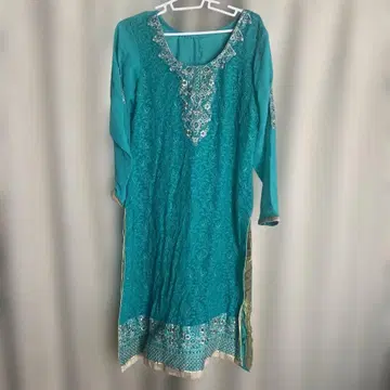 자수 롱 원피스