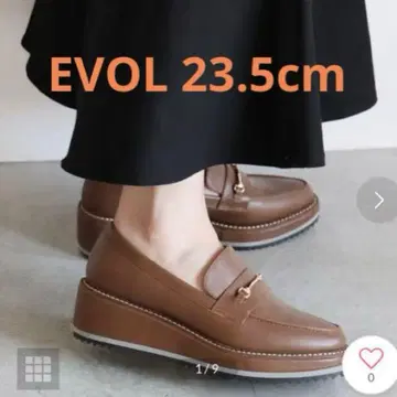 EVOL 브라운 통굽 로퍼