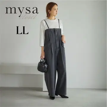 [택 포함 새상품] 다나카 리나 시마무라 데님 살로펫 LL 루즈핏 블랙