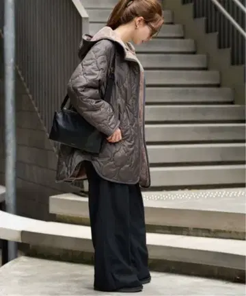 [ 새상품 ] FRAMeWORK 퀼팅 x 보아 2WAY 후디 코트