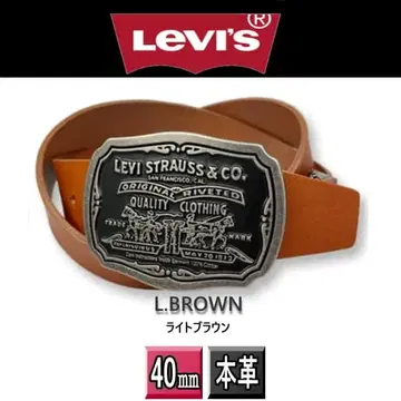 6067 라이트 브라운 리바이스 벨트 남성용 LEVI'S 40mm LBR