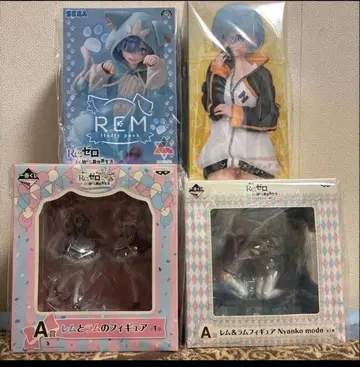 제일복권 A상 리제로 렘 라무 피규어 4점 묶음 판매