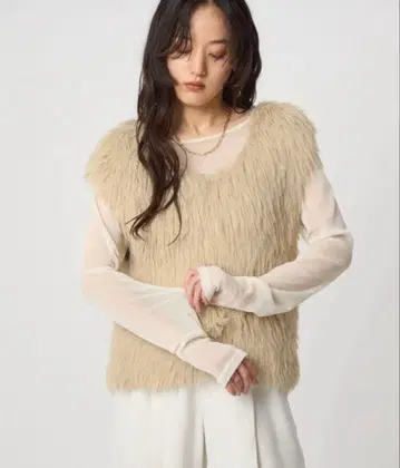 green label relaxing 페더 슬리브리스 풀오버