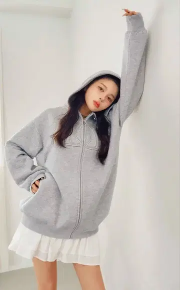 새상품급 Darich 다리치 후드 오버 트레이닝복 [ 그레이 ]