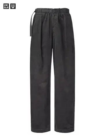 UNIQLO U 2024AW 코듀로이 턱 와이드 팬츠