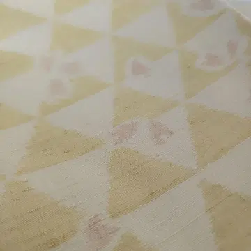 신슈 쓰무기 이중 기모노 비늘 패턴에 벚꽃