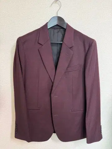 폴스미스 수트 셋업 와인 레드