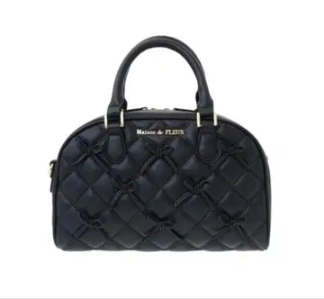 메종 드 플뢰르 희망의 리본 보스턴 백 블랙