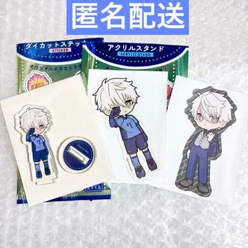 [ 익명 배송 ] 블루 록 다이소 아크릴 스탠드 스티커 나기