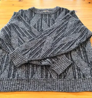 빈티지 Poplar 기하학 패턴 니트 스웨터