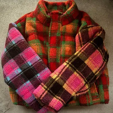 [ 새상품급 ] RE.아르이도트 나카 리이사 체크 보아 자켓