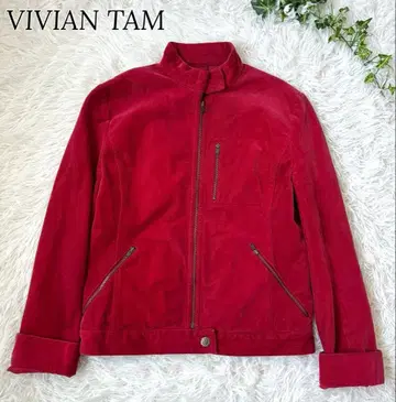 비비안 탐 코듀로이 집업 자켓 골드 버튼 y2k