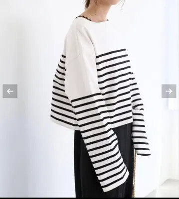 [택 포함 새상품] Deuxieme Classe 보더 긴팔 상의