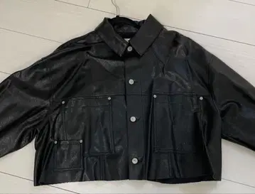 ZARA 페이크 레더 자켓 M