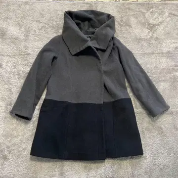 옷깃 2way 그레이와 블랙 코트 11호