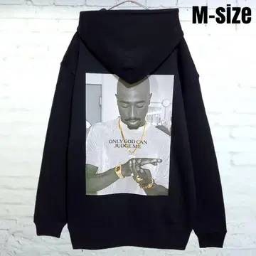 [ 새상품 ] 2pac 후드티 블랙 1