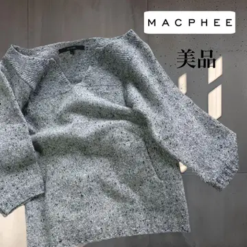 [ 새상품급 ] macphee 울 니트 포켓 그레이 M
