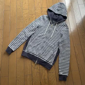 1piu1uguale3 일본제 BORDER PLAIN ZIP PARKA