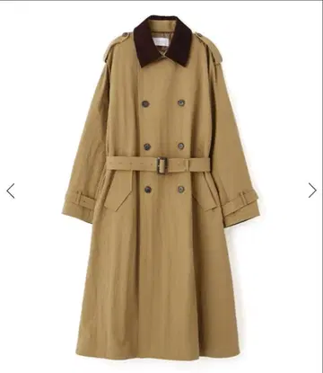 후드 스톨 롱 트렌치코트 베이지/S