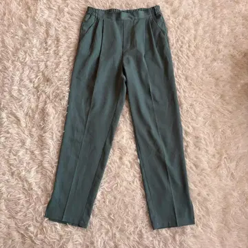 OFUON 여성용 슬랙스 M 스트레치 블루 이토킨 신축성