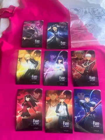 애니메이션 Fate/stay night 아트 스티커 세트 새상품 1세트