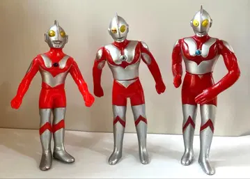 초대 울트라맨 시리즈 소프트 비닐 피규어 3체