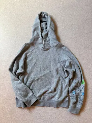 빔즈 보이 그레이 후드 부착 후드티