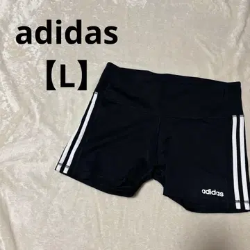 adidas [ L ] 블랙 숏 팬츠 라인 러닝 스포츠