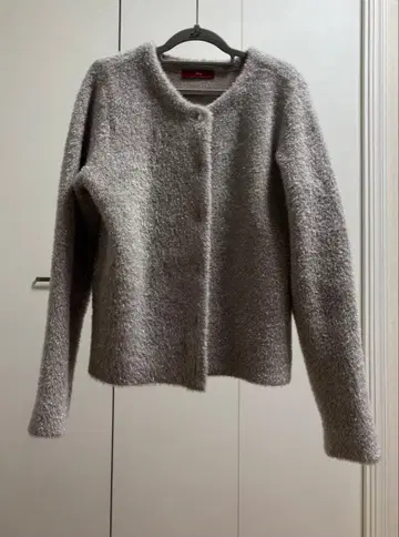 fila 라메 믹스 그레이 가디건