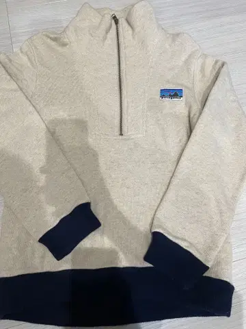 patagonia(파타고니아) 구형 로고 플리스 화이트 택 70s