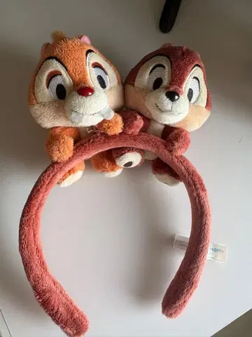 칩과 데일 봉제 인형 머리띠
