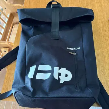 SANGACIO 롤탑 백팩 블랙