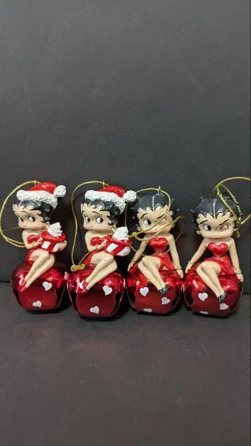 베티짱 베티 부프 크리스마스 오너먼트 4개 세트 bettyboop