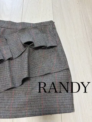 randy 란디 하운드투스 체크 패턴 타이트 스커트