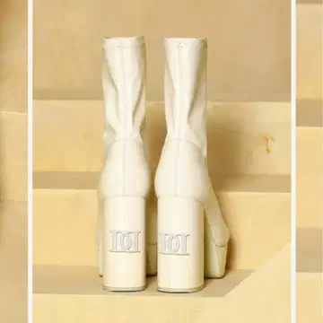 다리치 청키힐 가죽 부츠